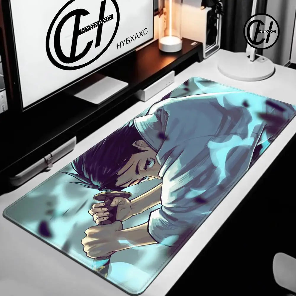 Anime Purple Mouse Pad HD XXL Yuta Okkotsu Gaming Keyboard Rug Laptop Jujutsu Kaisen Mousepad PC Gamer Cabinet Extended Desk Mat