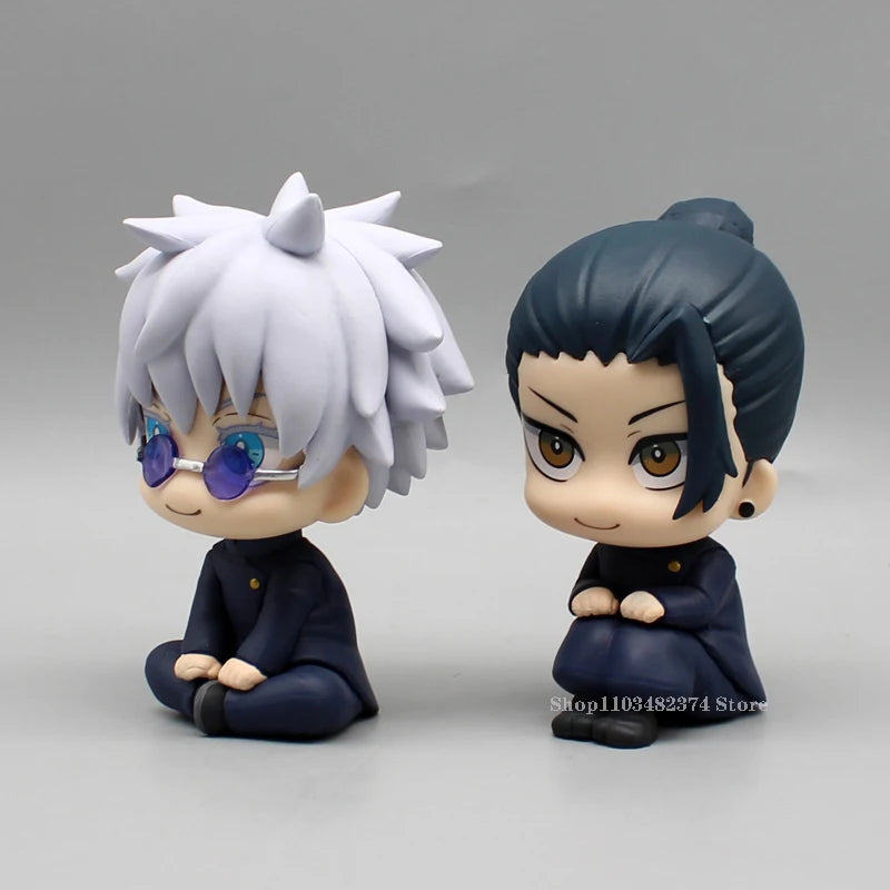 10cm Jujutsu Kaisen Mini Figures Satoru Gojo Figure Action Geto Suguru Figurine Q Version Anime Model PVC Collection Toys Statue - Jujutsu Kaisen Merch - Free Shipping Buy Now