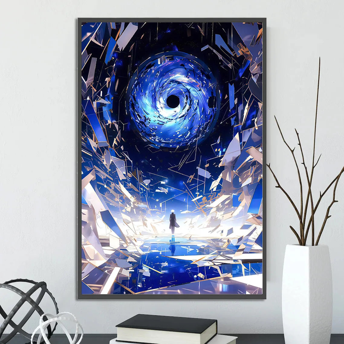 J-Jujutsu Gojo Satoru Self-adhesive Poster Figures Home Decoration Painting Wall Art Bedroom Cartoons Decor Anime Wallpaper